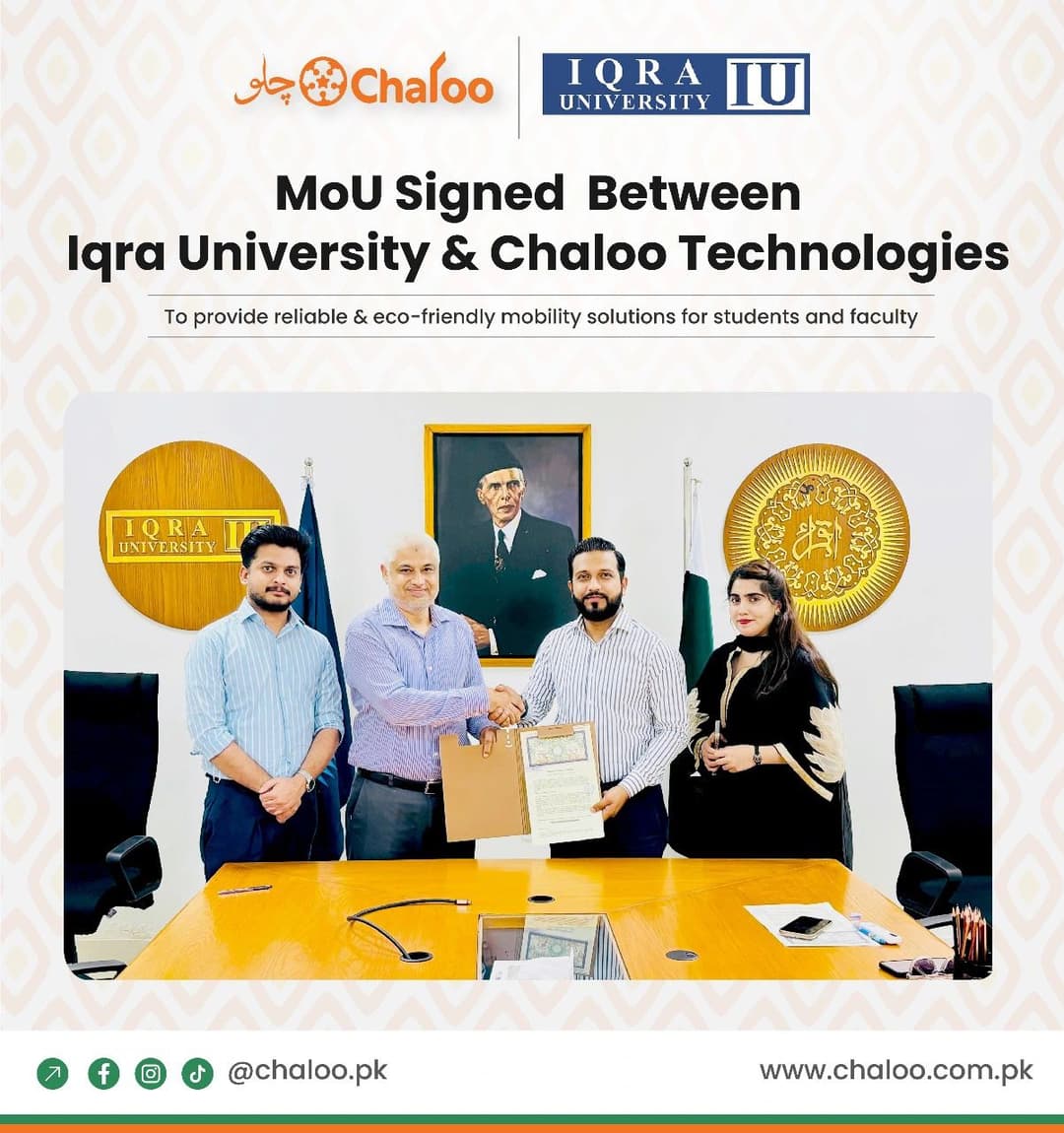 Chaloo Technologies & Iqra University Hyderabad Campus Join Hands for Smart Transport